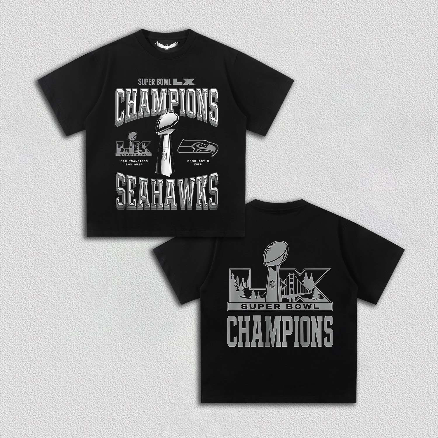 SUPER BOWL 2026 CHAMPIONS  TEE&HOODIE 
