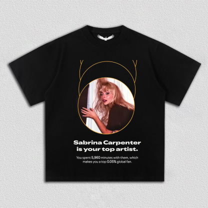 Sabrina Carpenter is your top artist(number can be changed)