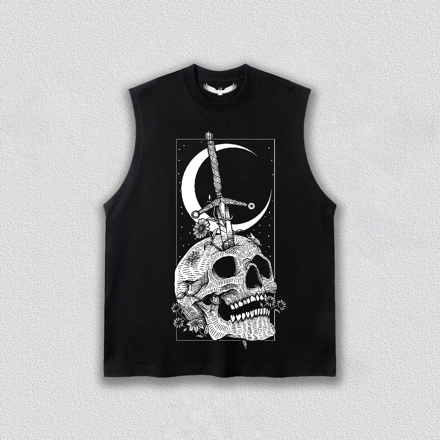 Sword of Skull Under Moon T-Shirt