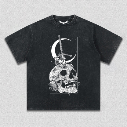 Sword of Skull Under Moon T-Shirt
