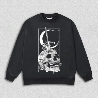 Sword of Skull Under Moon T-Shirt