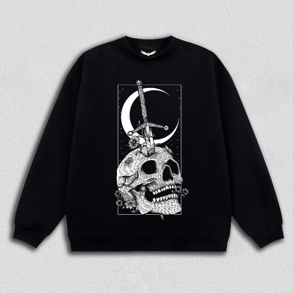 Sword of Skull Under Moon T-Shirt