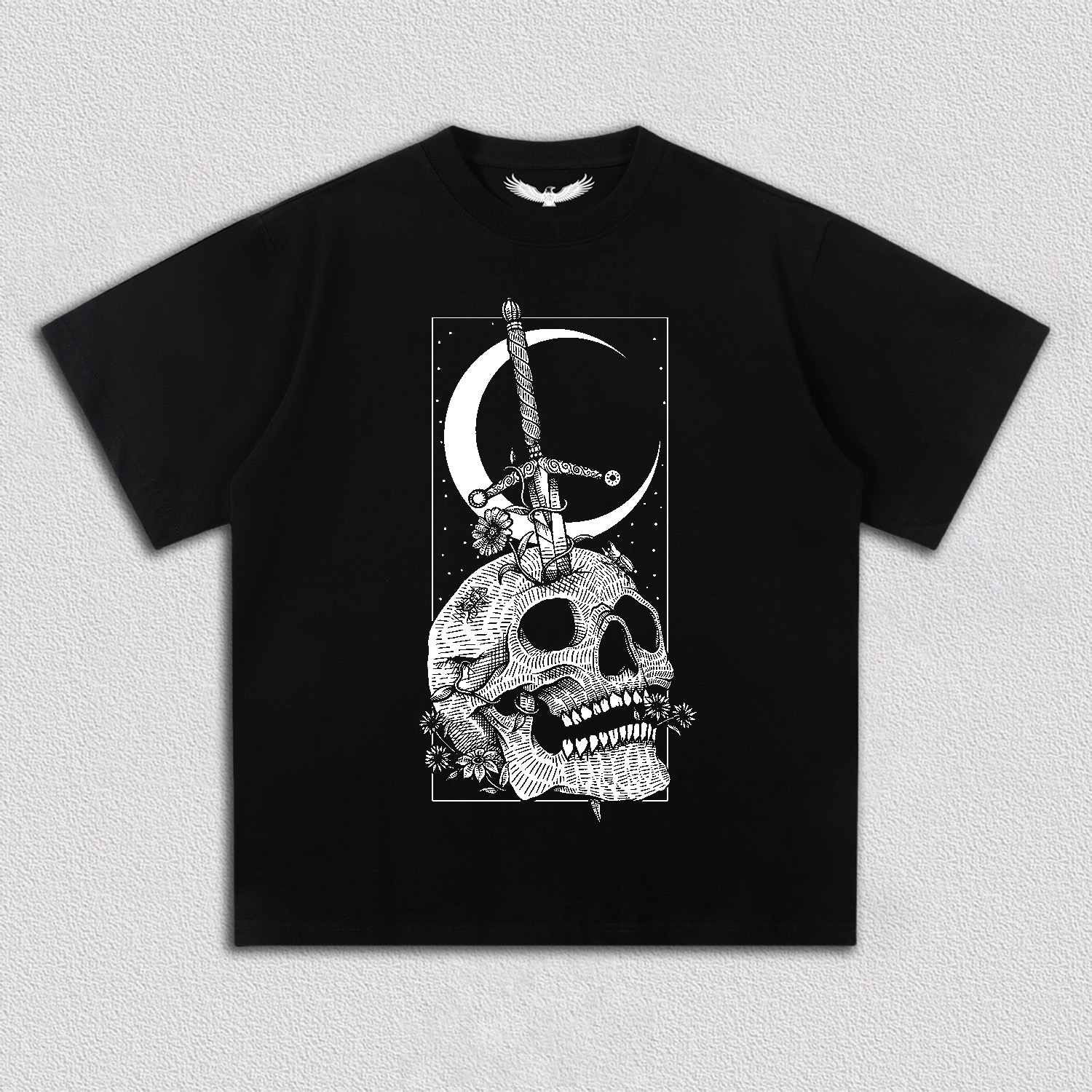 Sword of Skull Under Moon T-Shirt