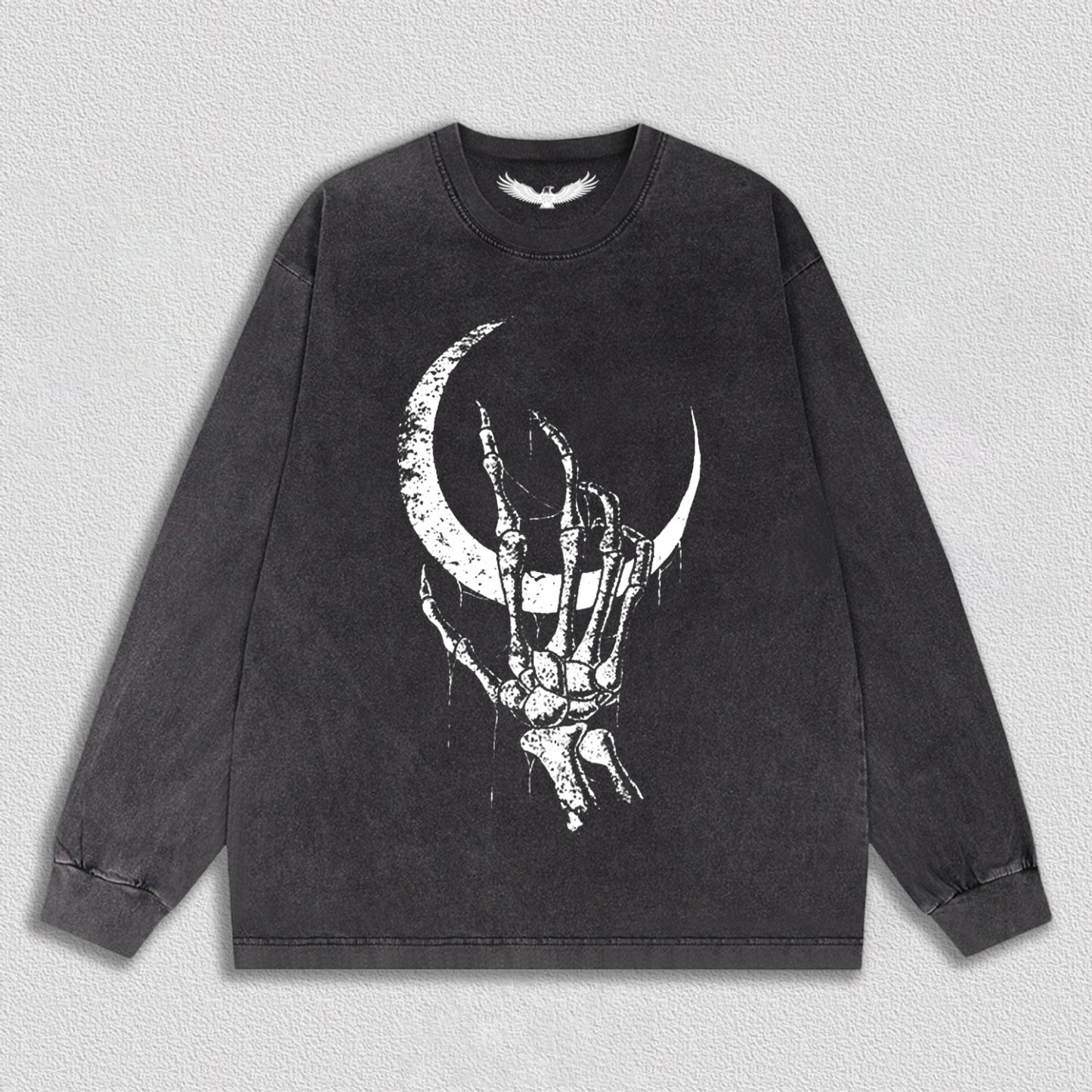 Skeletal Hand Under Moon T-Shirt