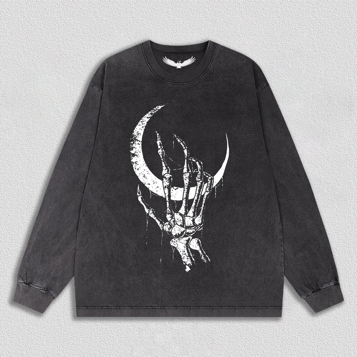Skeletal Hand Under Moon T-Shirt
