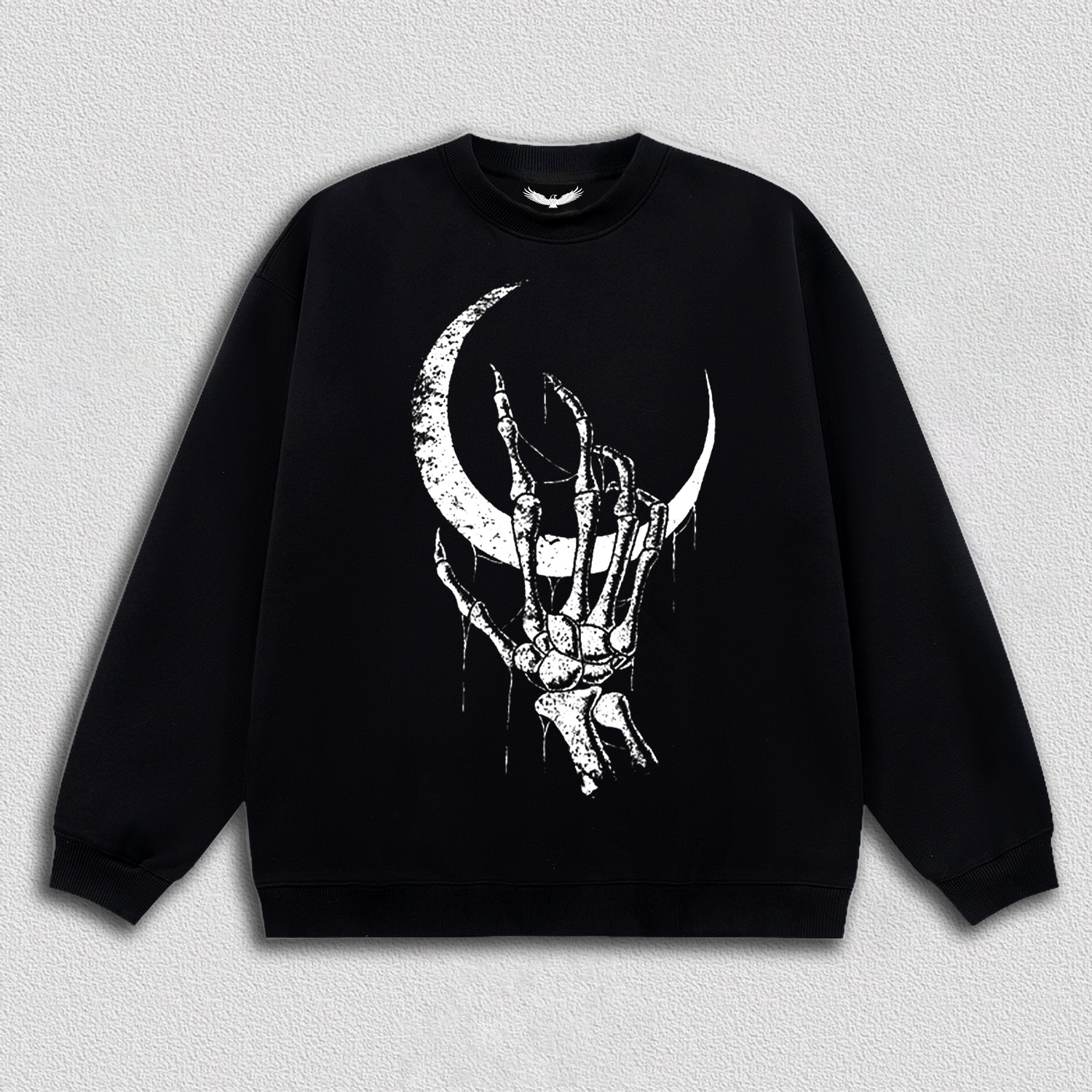 Skeletal Hand Under Moon T-Shirt