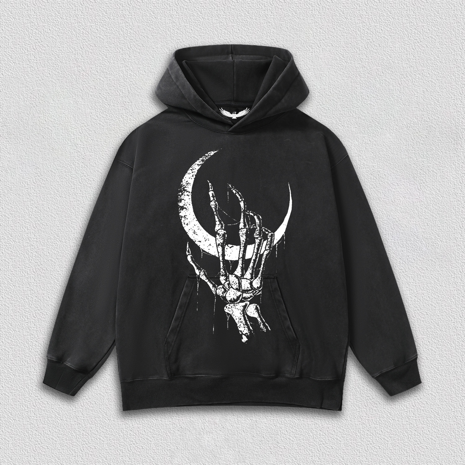 Skeletal Hand Under Moon T-Shirt