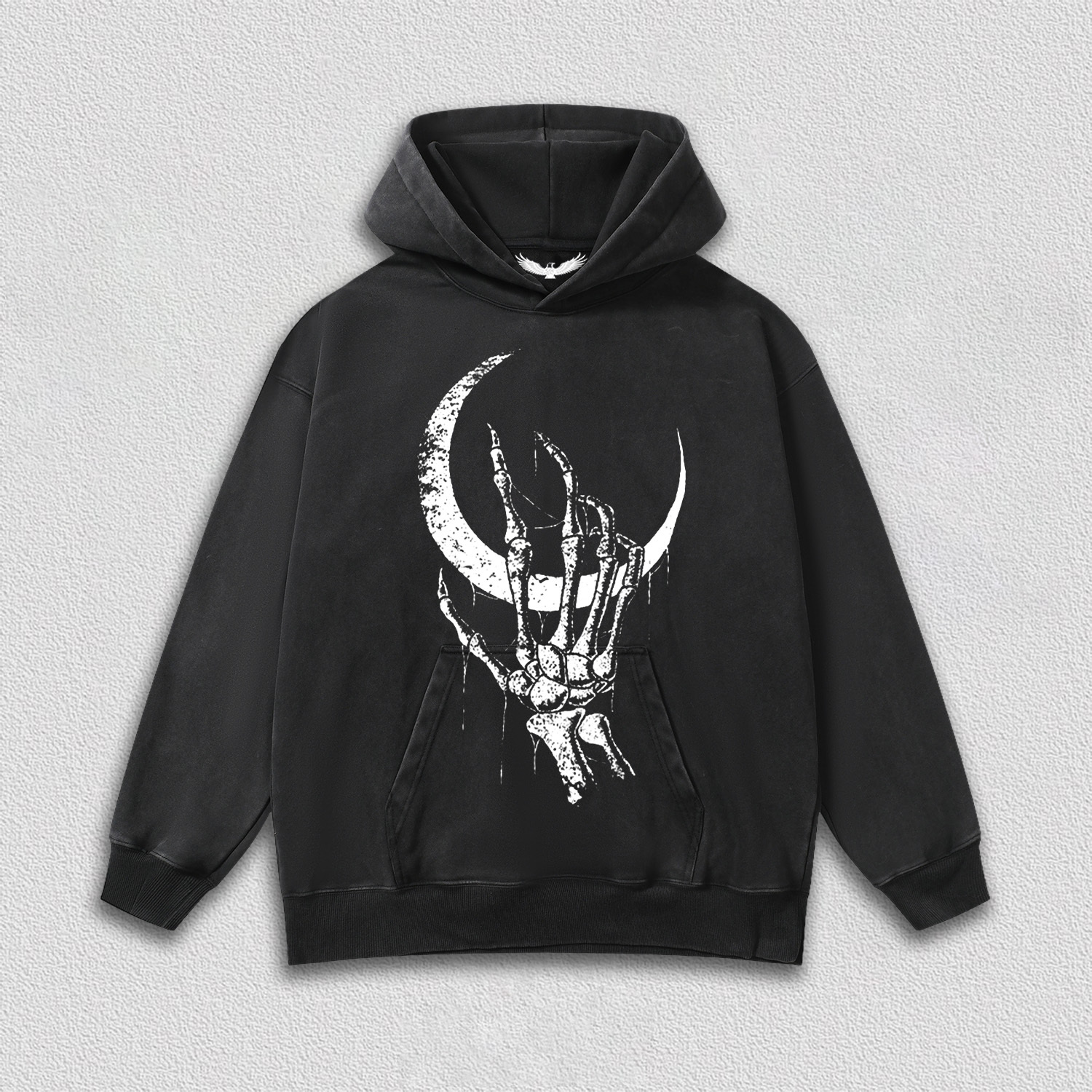 Skeletal Hand Under Moon T-Shirt