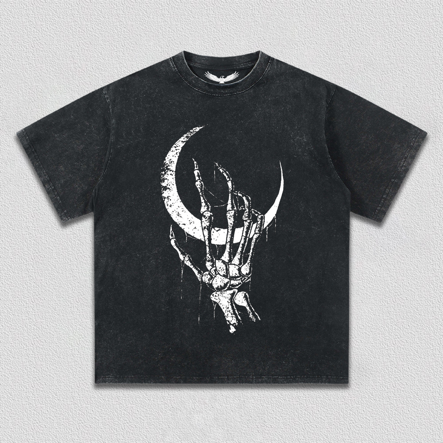 Skeletal Hand Under Moon T-Shirt