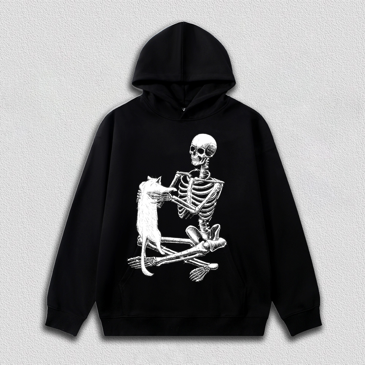 Skeleton with Cat T-Shirt