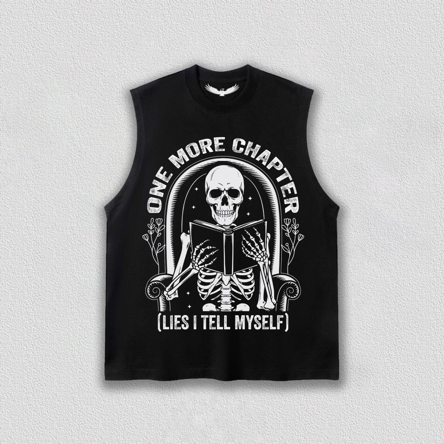 Self-Deceptive Skeleton and Book T-Shirt