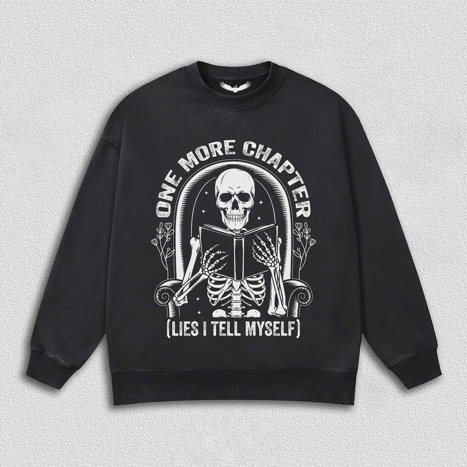 Self-Deceptive Skeleton and Book T-Shirt