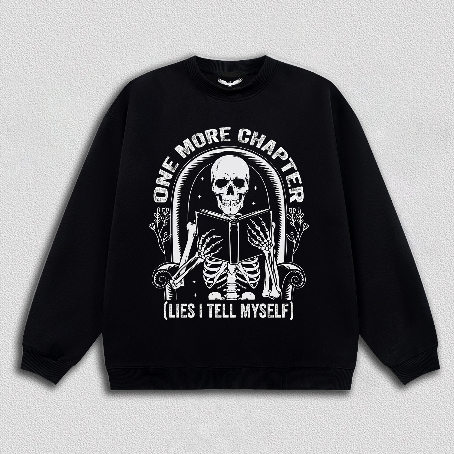 Self-Deceptive Skeleton and Book T-Shirt