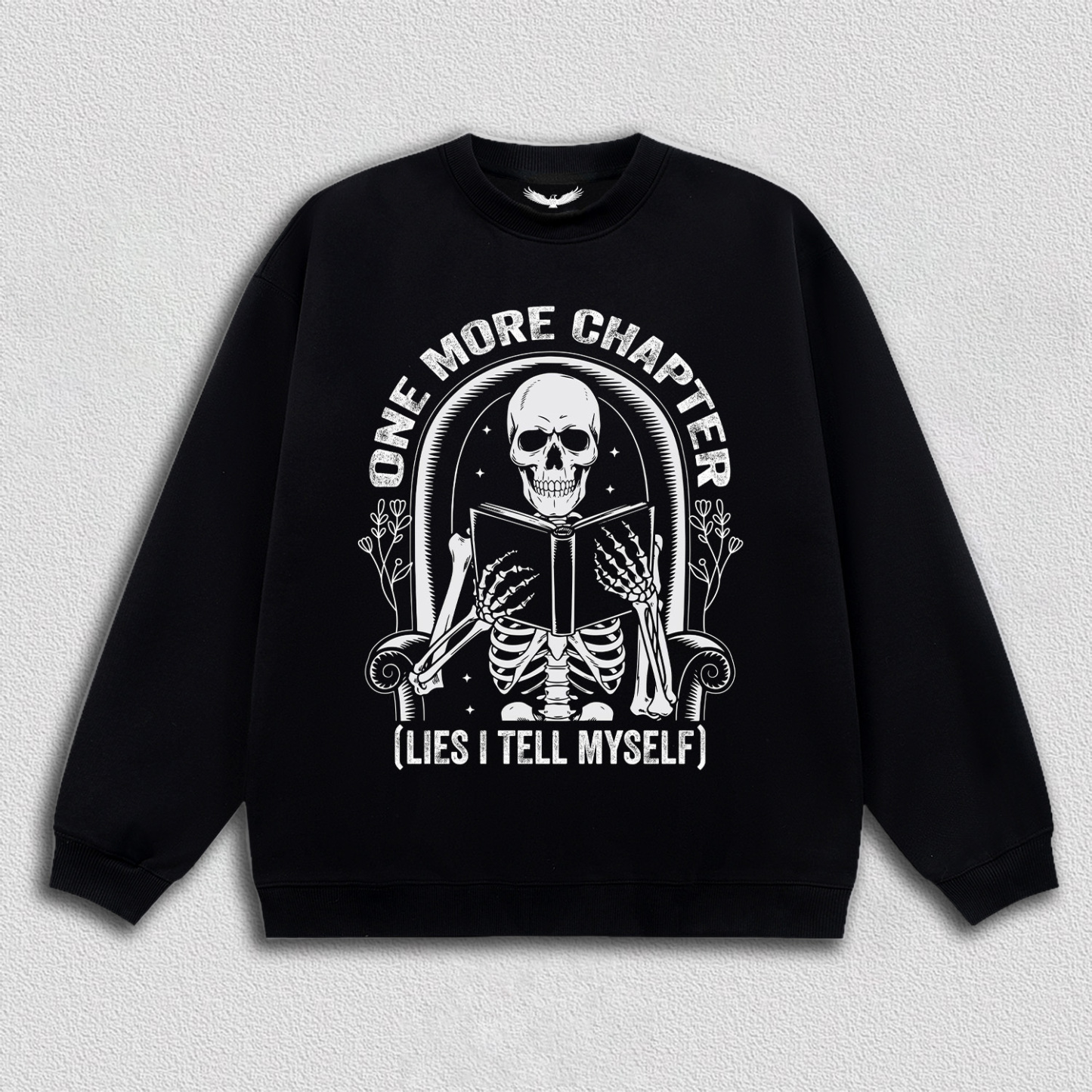 Self-Deceptive Skeleton and Book T-Shirt