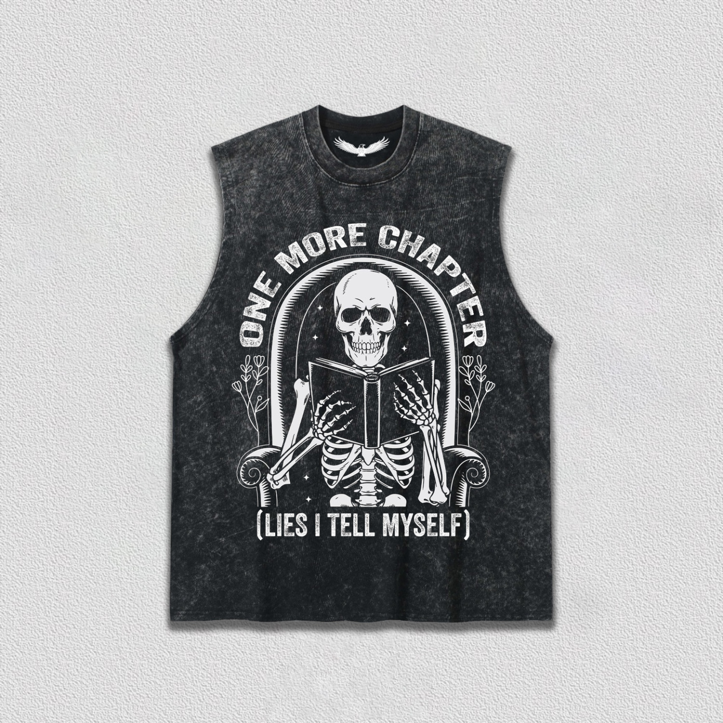 Self-Deceptive Skeleton and Book T-Shirt