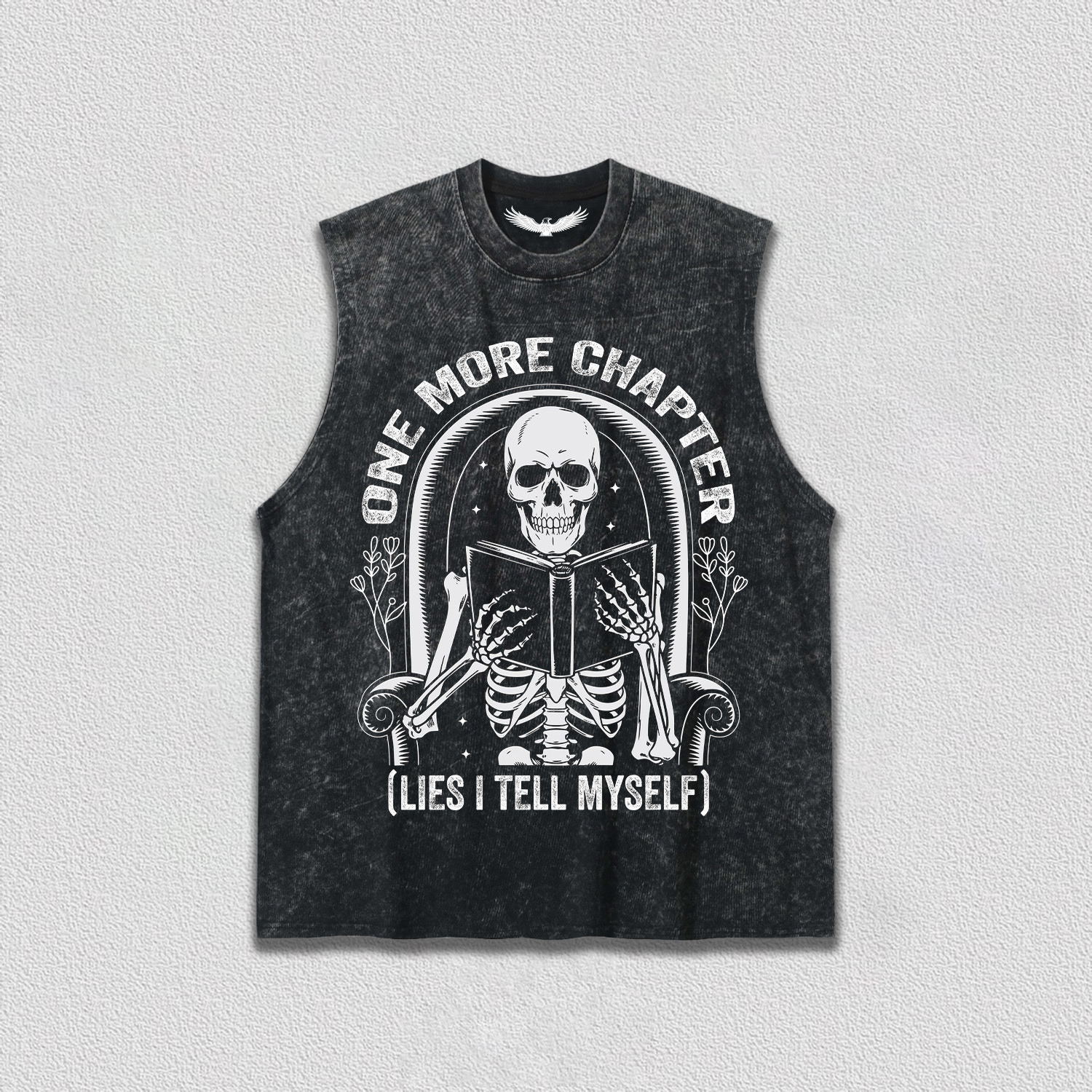 Self-Deceptive Skeleton and Book T-Shirt