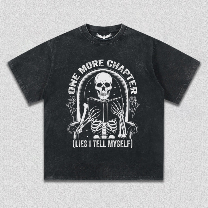 Self-Deceptive Skeleton and Book T-Shirt