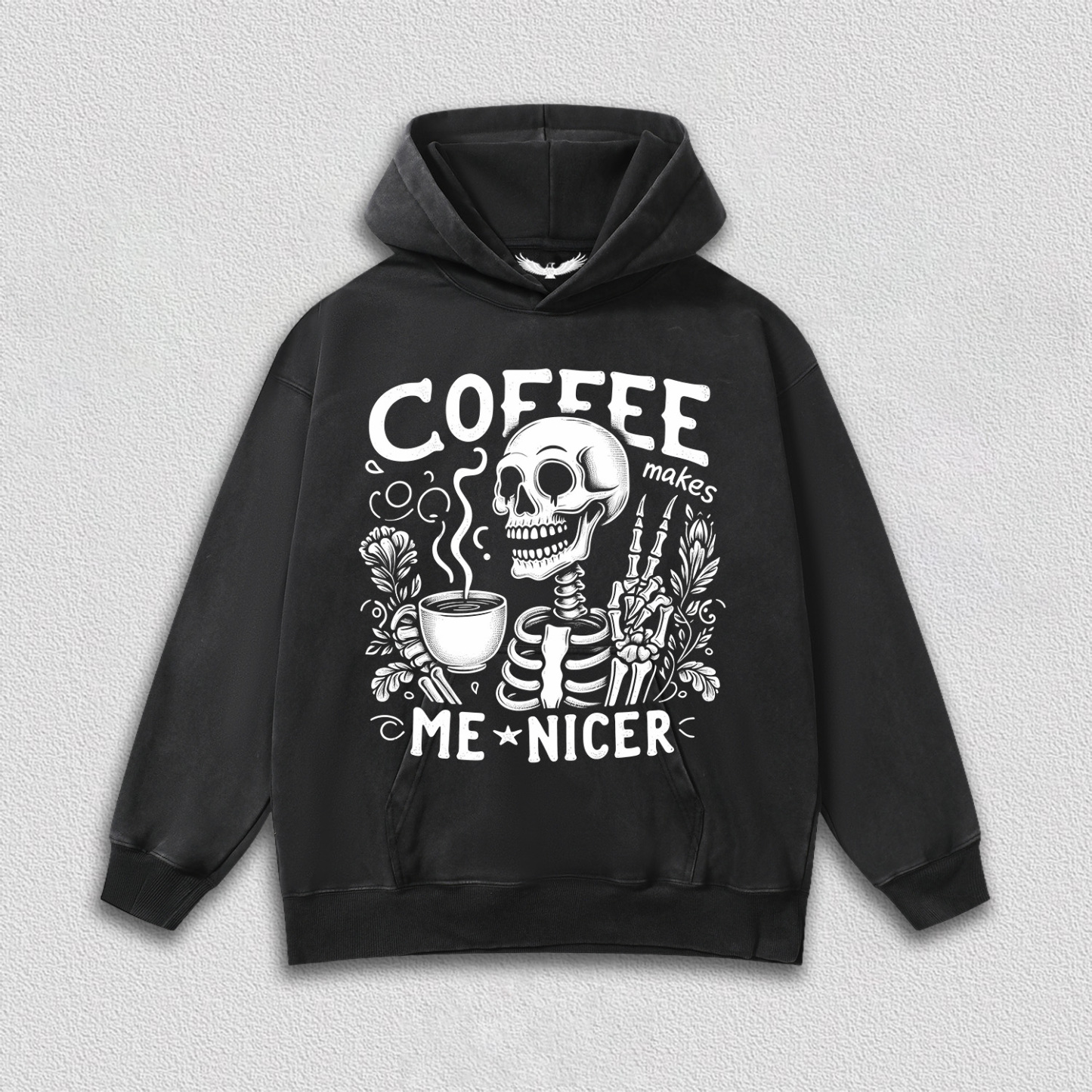 Coffee and Friendly Skeleton T-Shirt