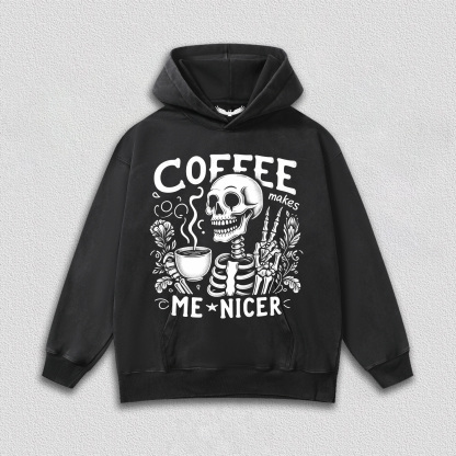 Coffee and Friendly Skeleton T-Shirt