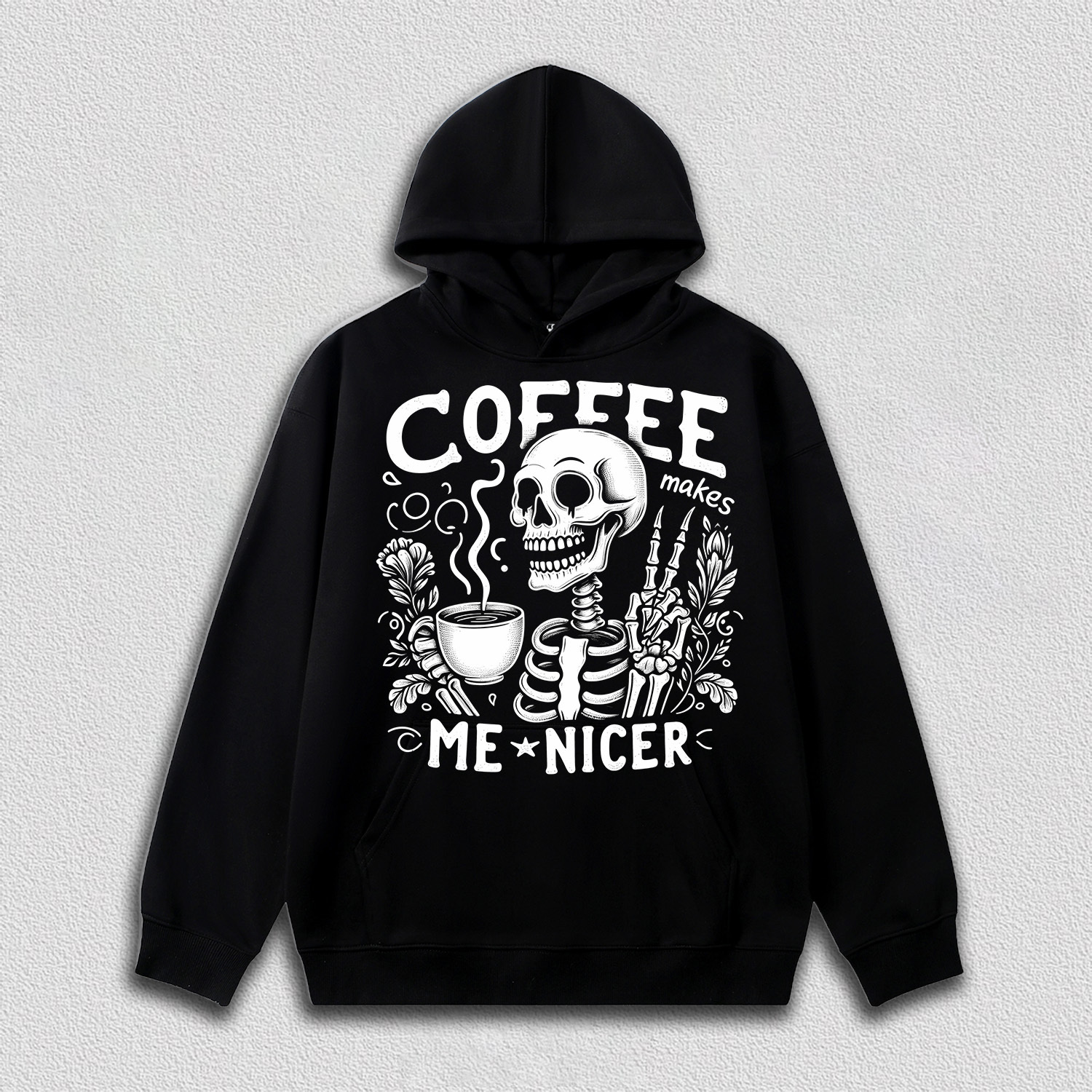 Coffee and Friendly Skeleton T-Shirt