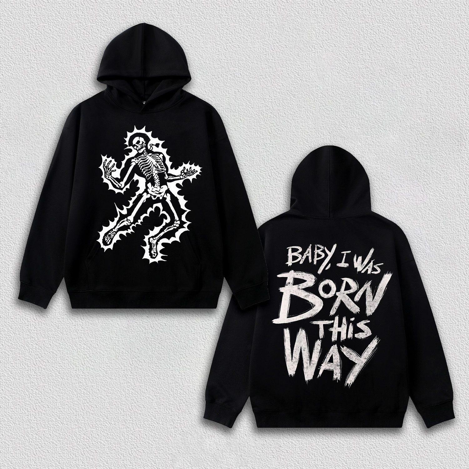 "Born This Way" Skeleton - Themed T-Shirt-DS
