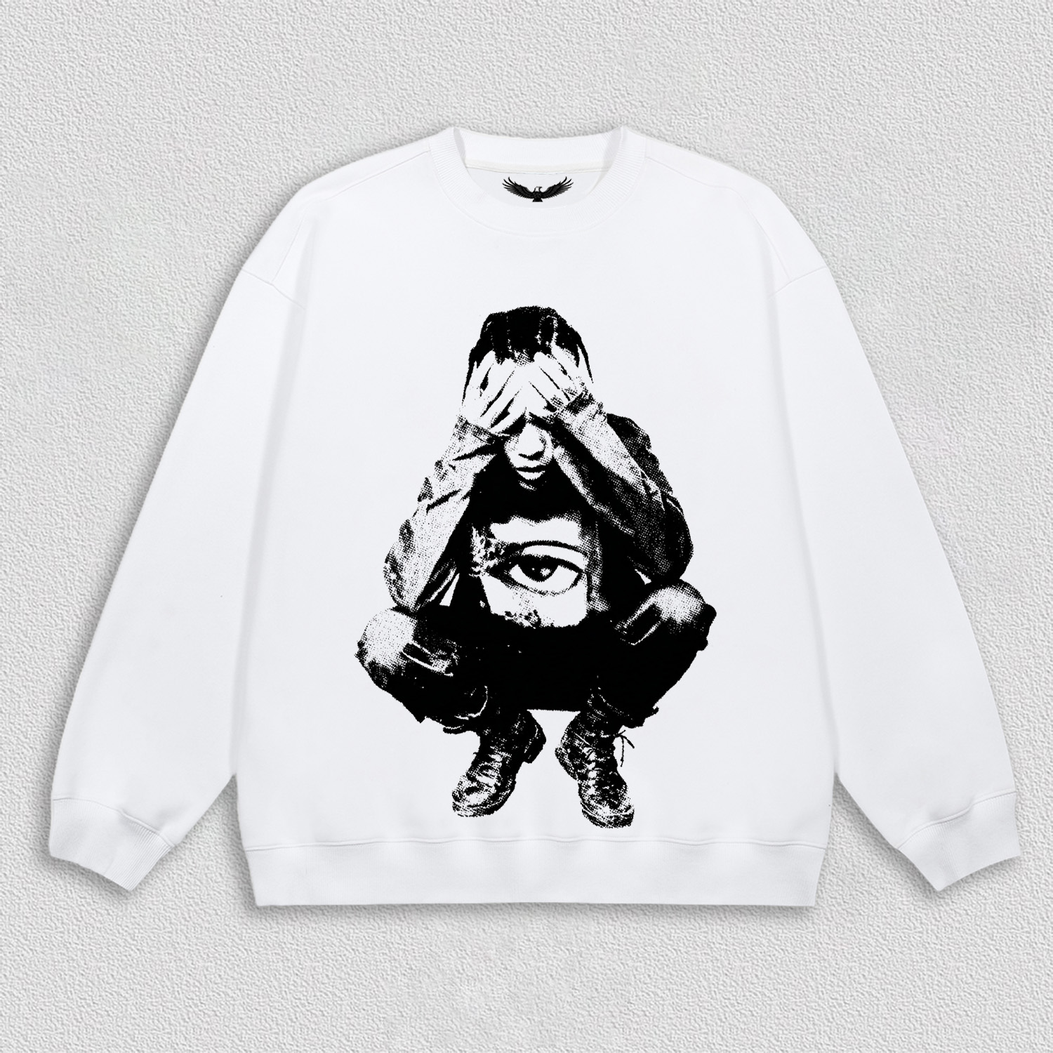 "Eye - Covering Person" Art Printed T-Shirt