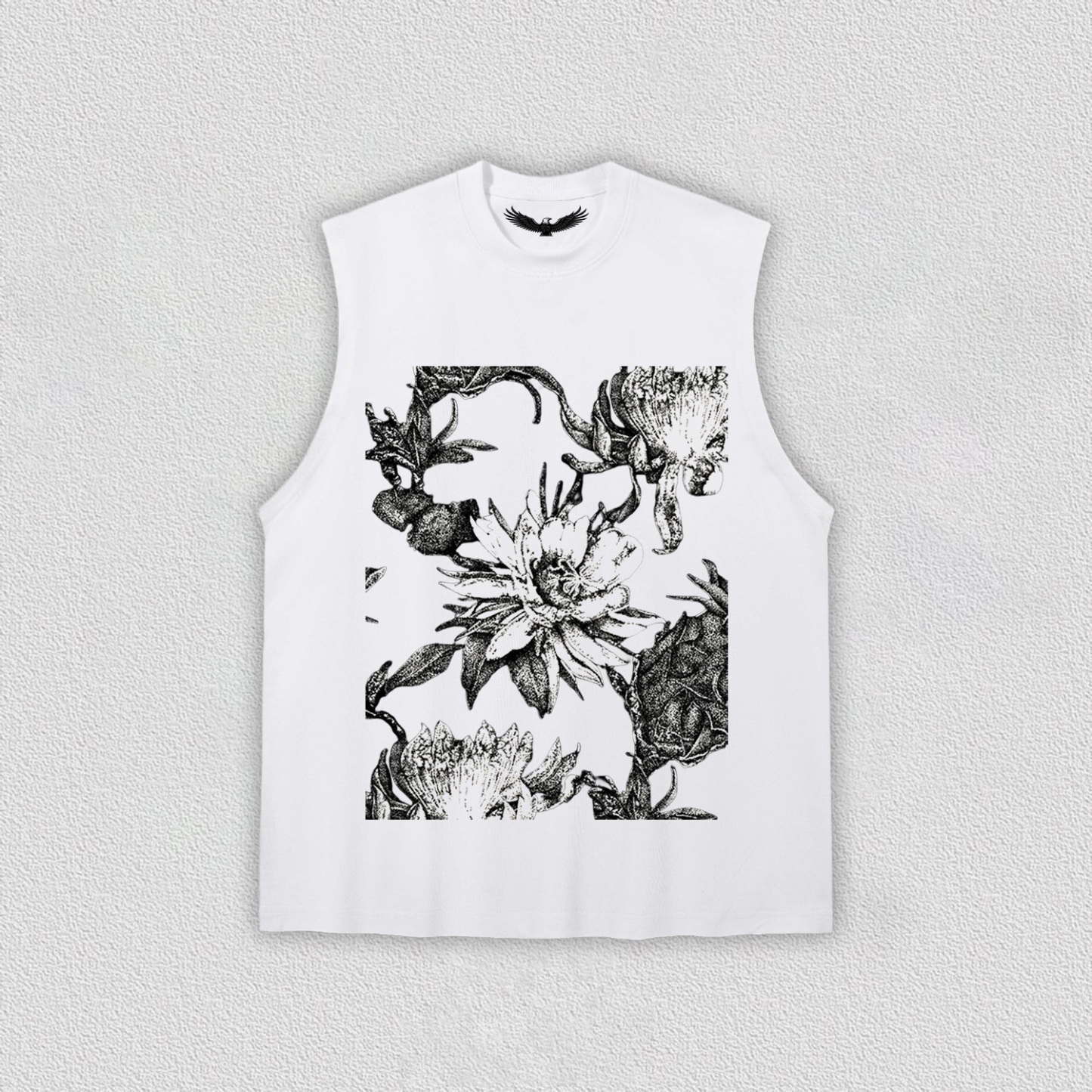 Black - White Floral