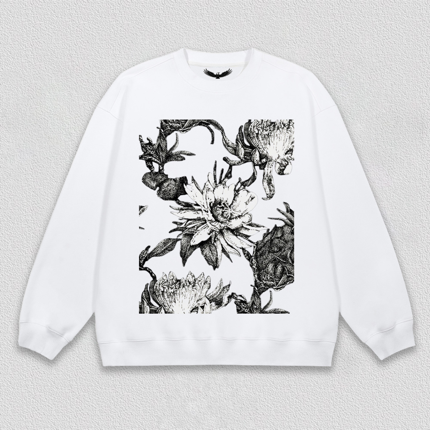 Black - White Floral