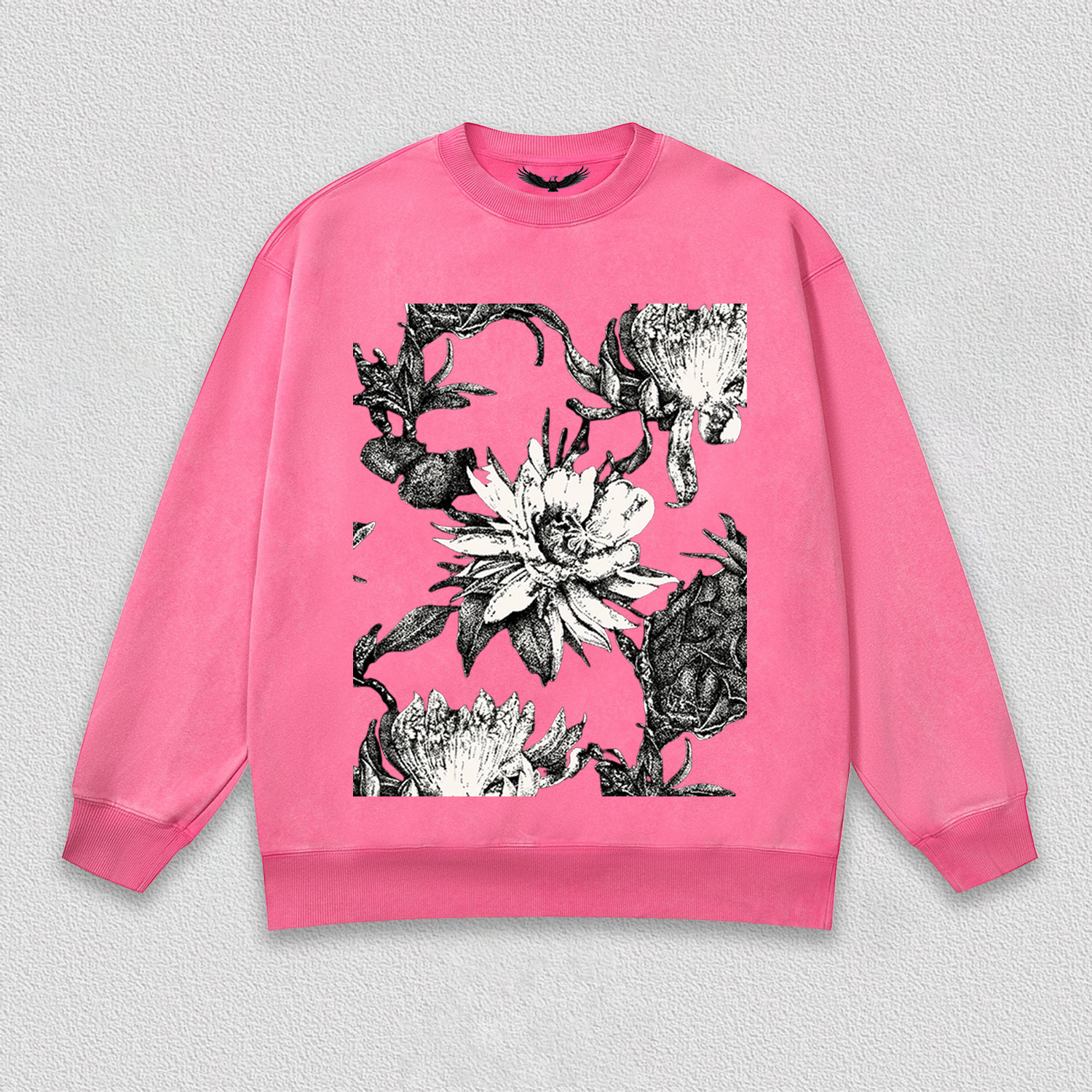 Black - White Floral