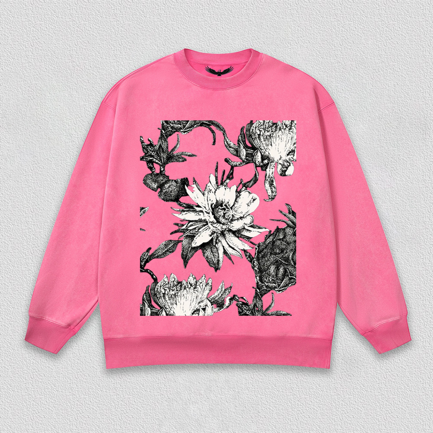 Black - White Floral