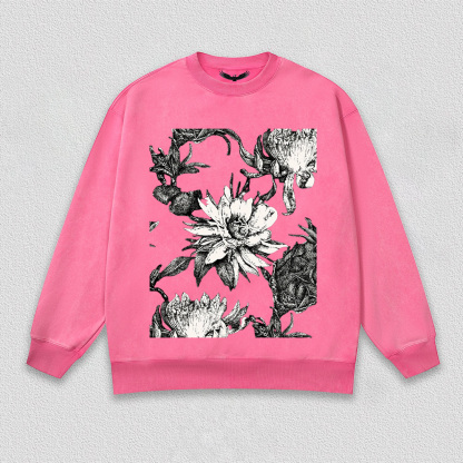 Black - White Floral