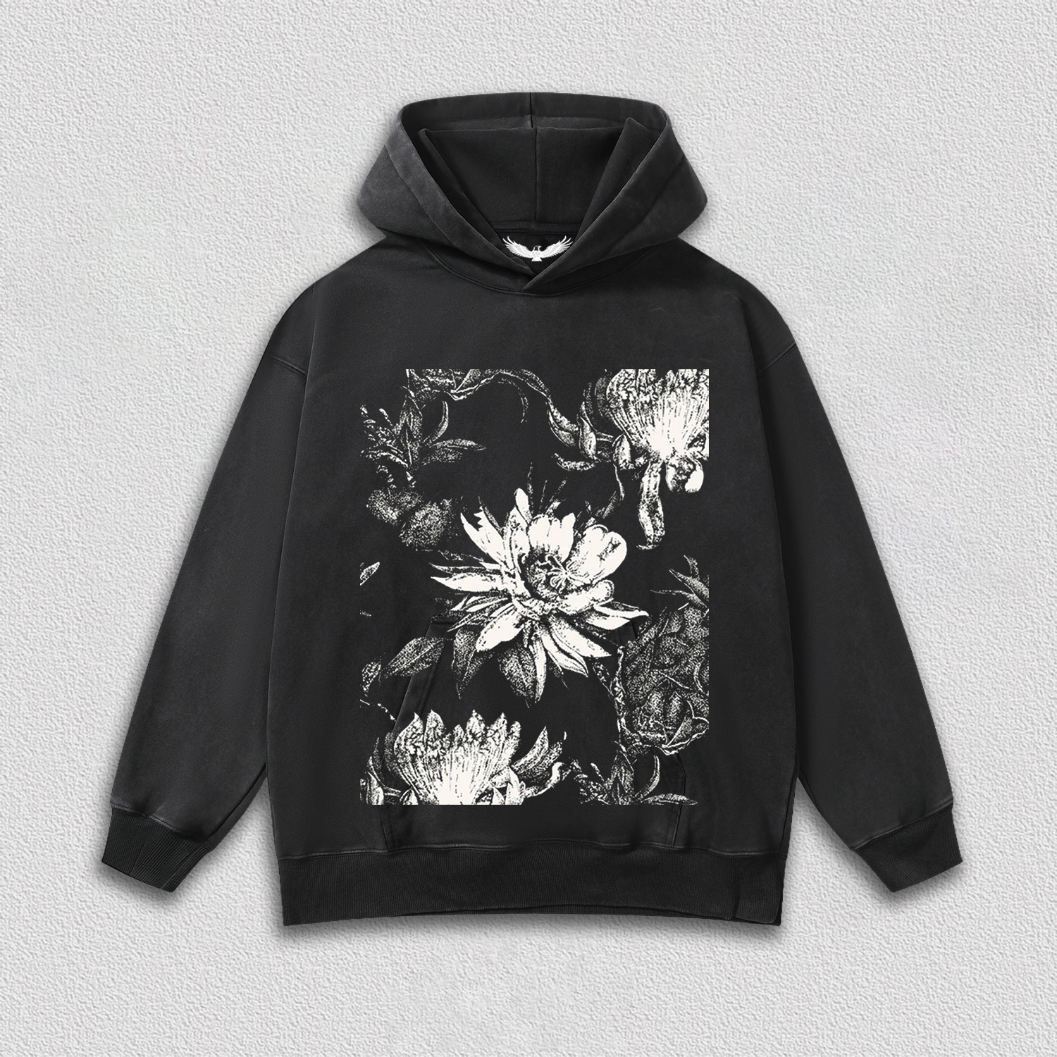 Black - White Floral