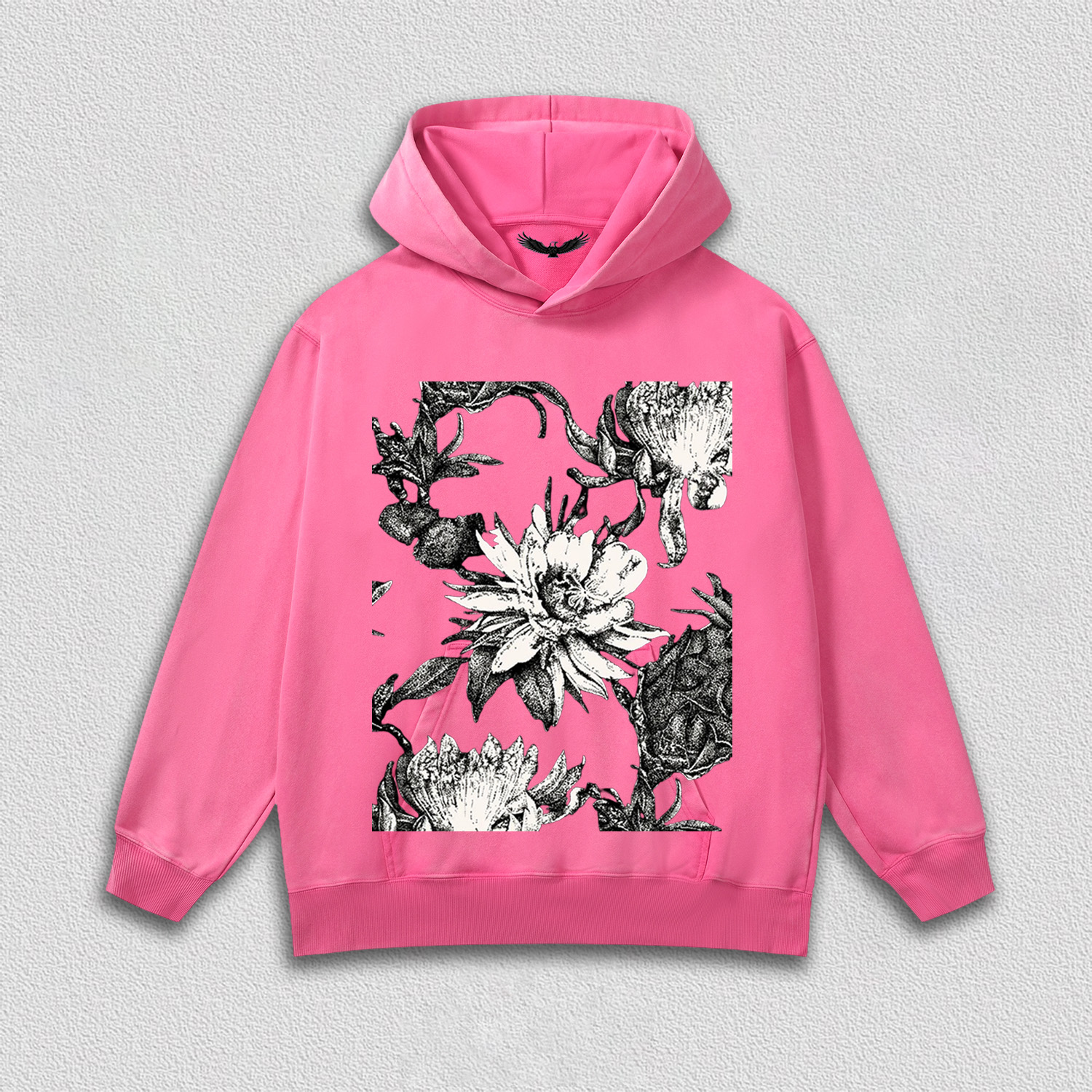 Black - White Floral