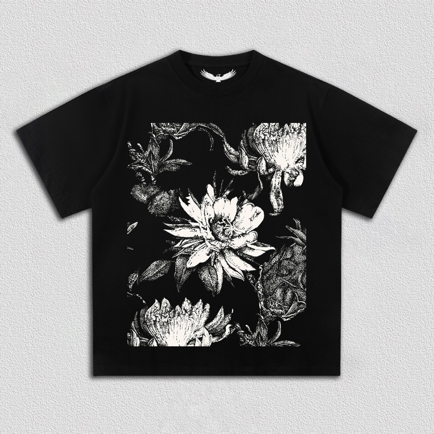 Black - White Floral