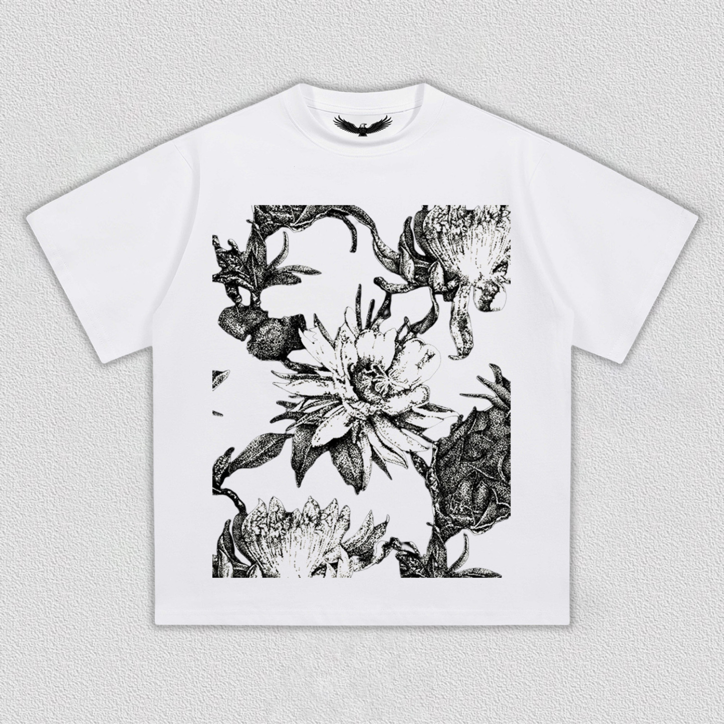 Black - White Floral