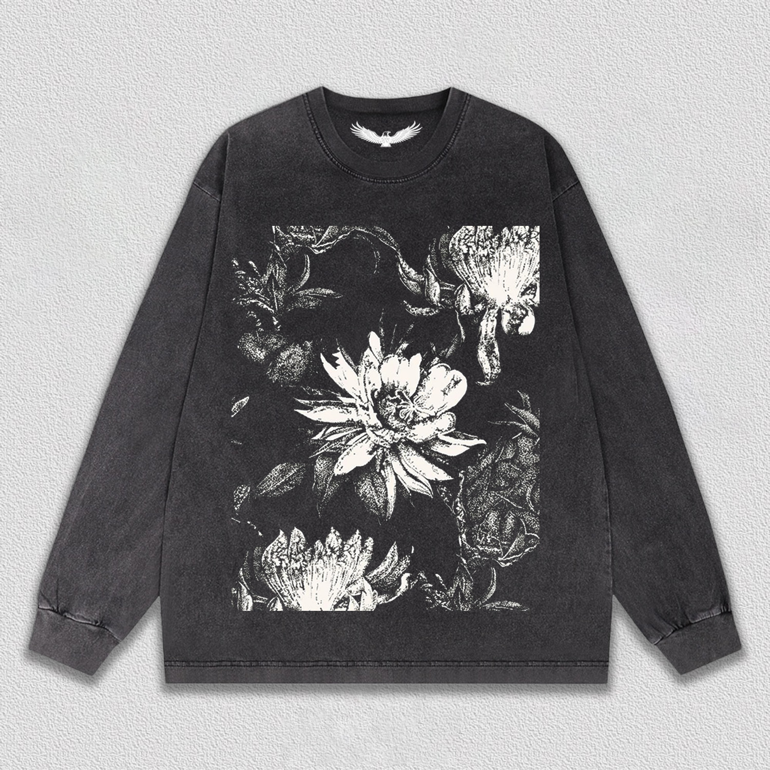 Black - White Floral