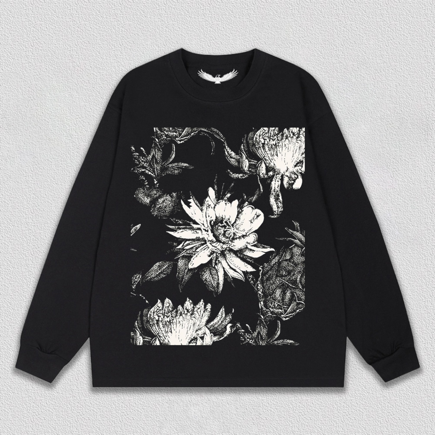 Black - White Floral