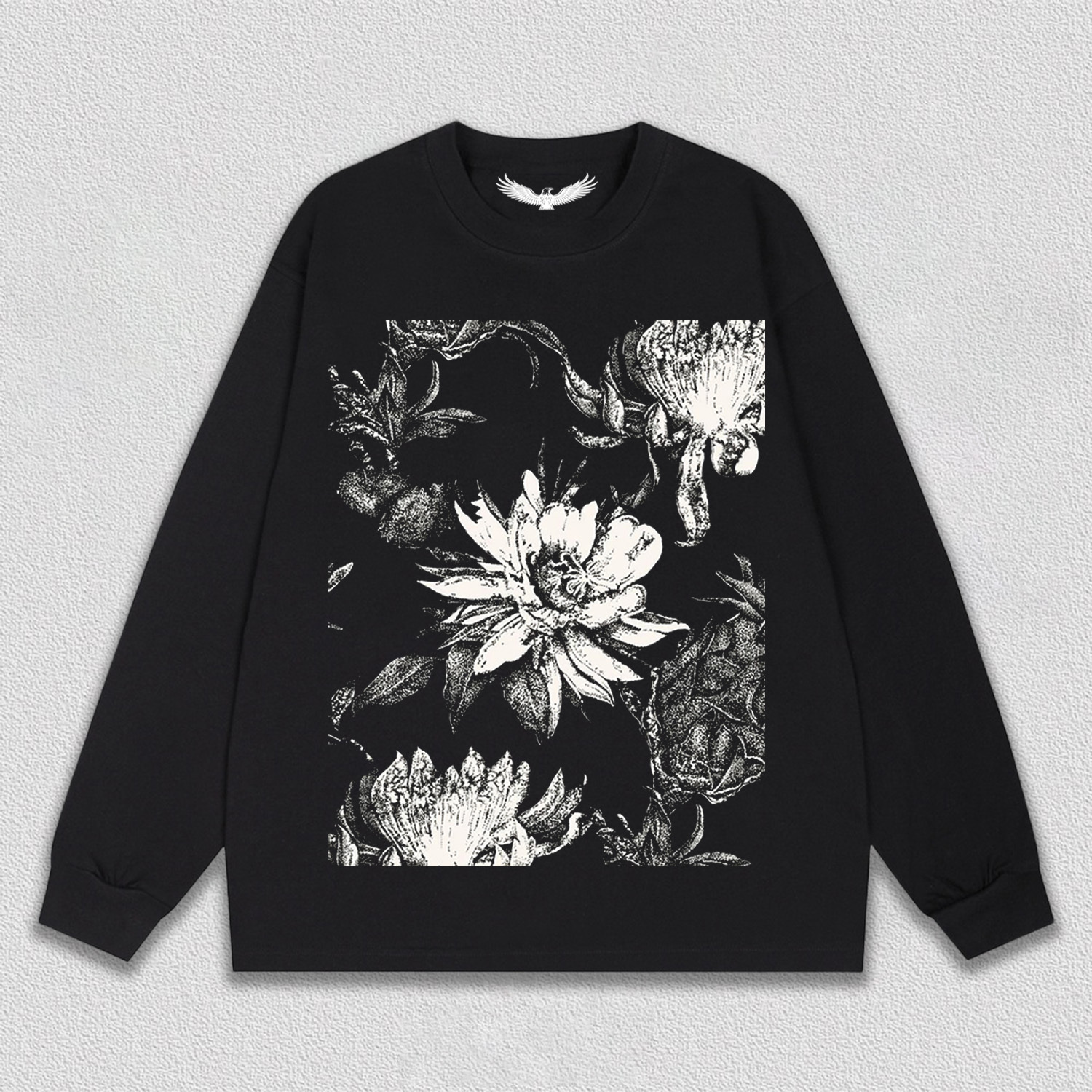 Black - White Floral