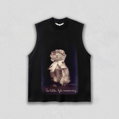 Vintage Cute Cat Art T-Shirt