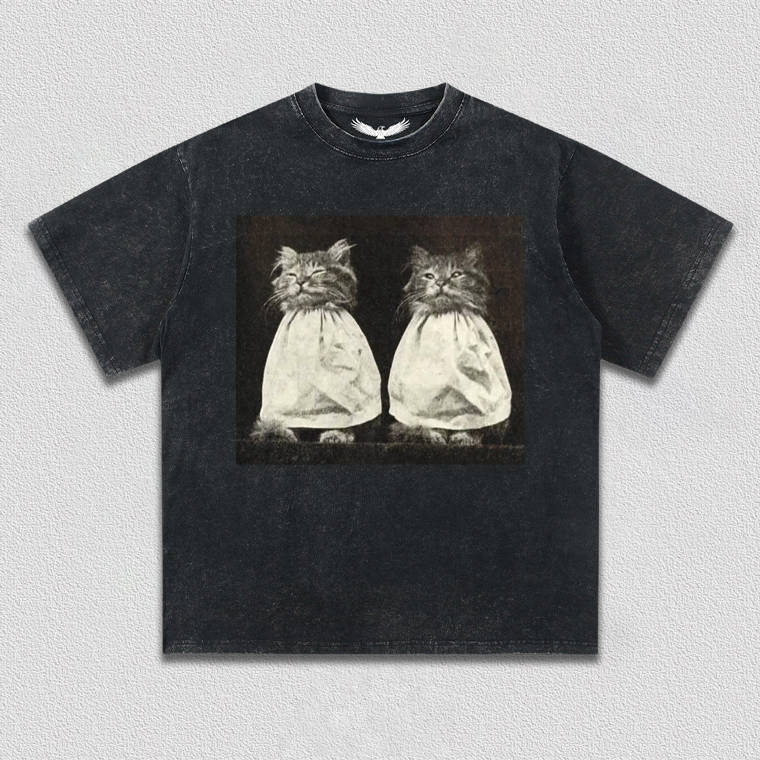 Vintage Quiet Moment of Twin Cats T-Shirt