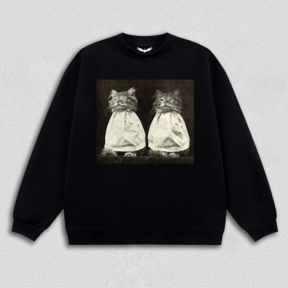 Vintage Quiet Moment of Twin Cats T-Shirt
