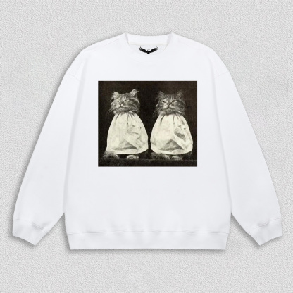 Vintage Quiet Moment of Twin Cats T-Shirt