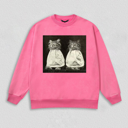 Vintage Quiet Moment of Twin Cats T-Shirt