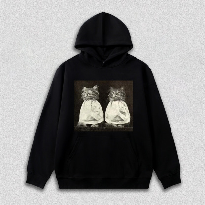 Vintage Quiet Moment of Twin Cats T-Shirt