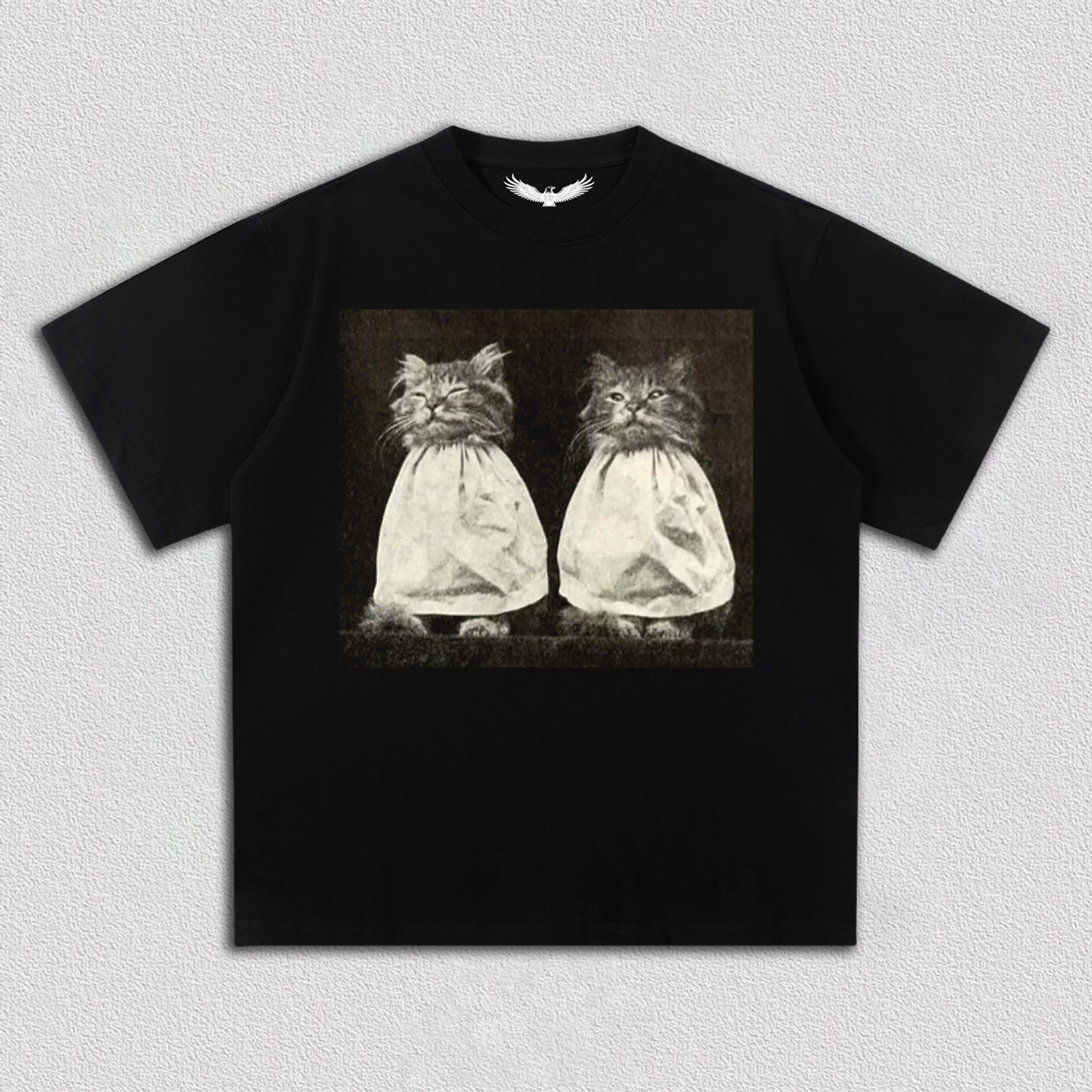 Vintage Quiet Moment of Twin Cats T-Shirt