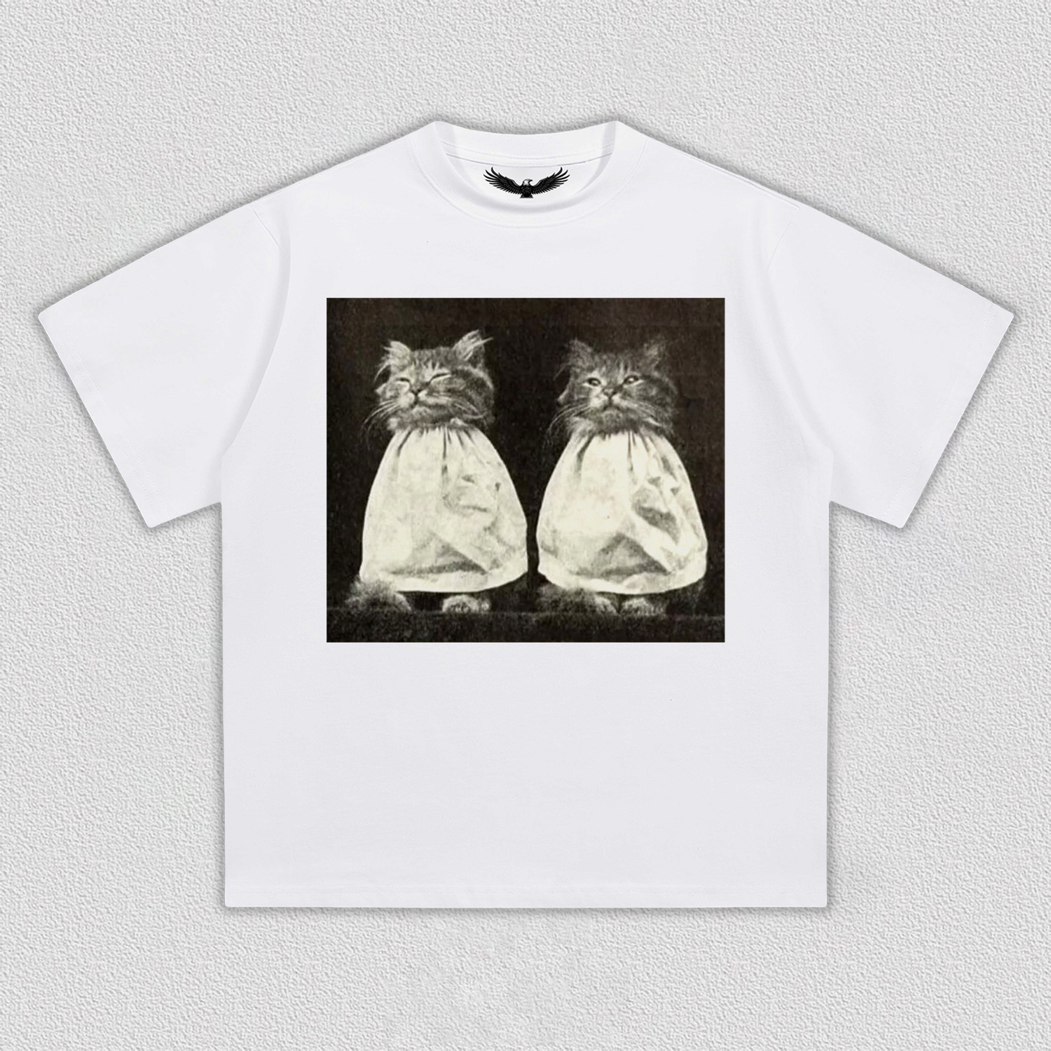 Vintage Quiet Moment of Twin Cats T-Shirt