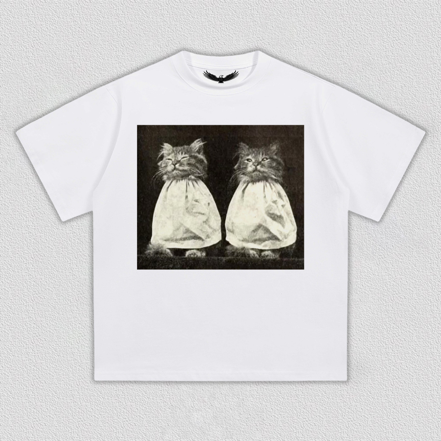 Vintage Quiet Moment of Twin Cats T-Shirt