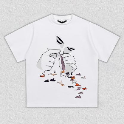 Cat Herd Flowing from Fingertips T-Shirt