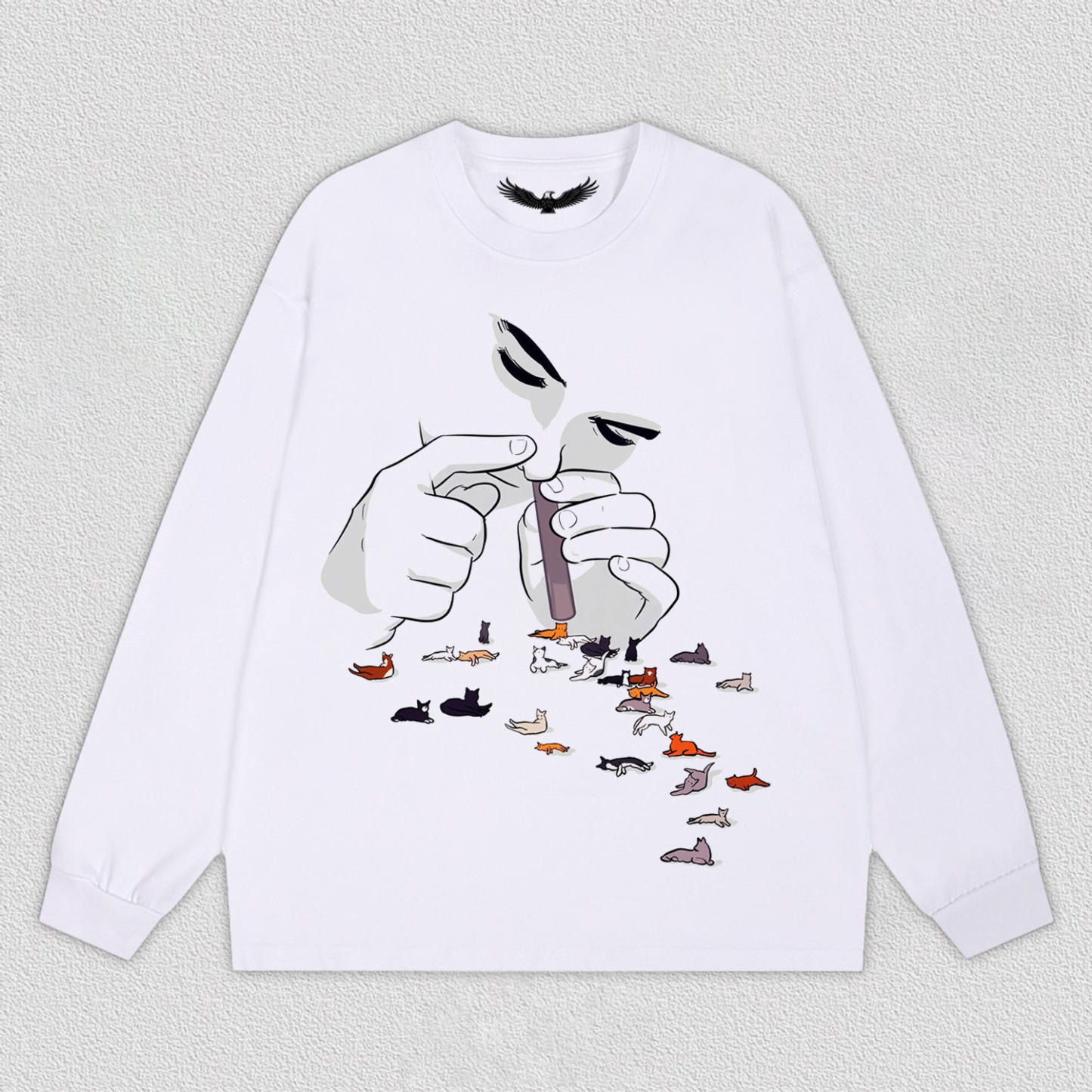 Cat Herd Flowing from Fingertips T-Shirt