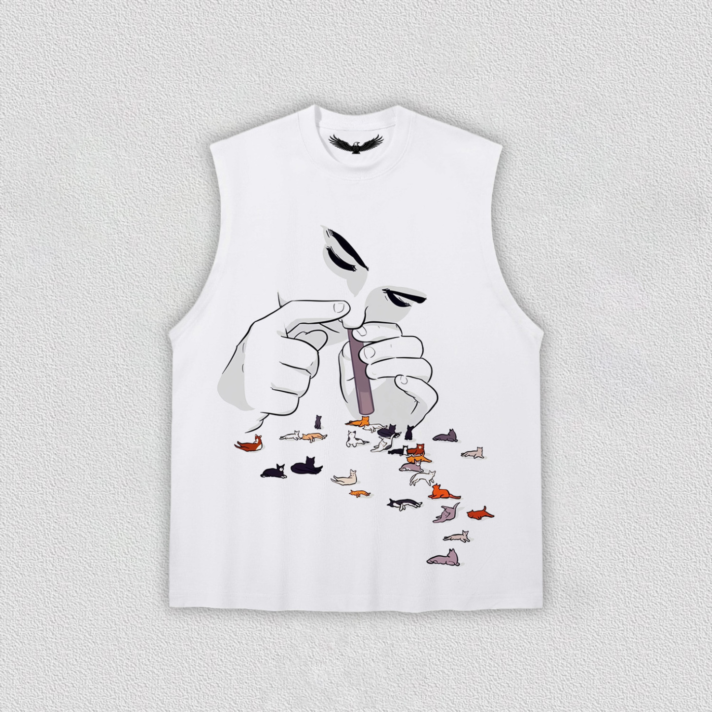 Cat Herd Flowing from Fingertips T-Shirt